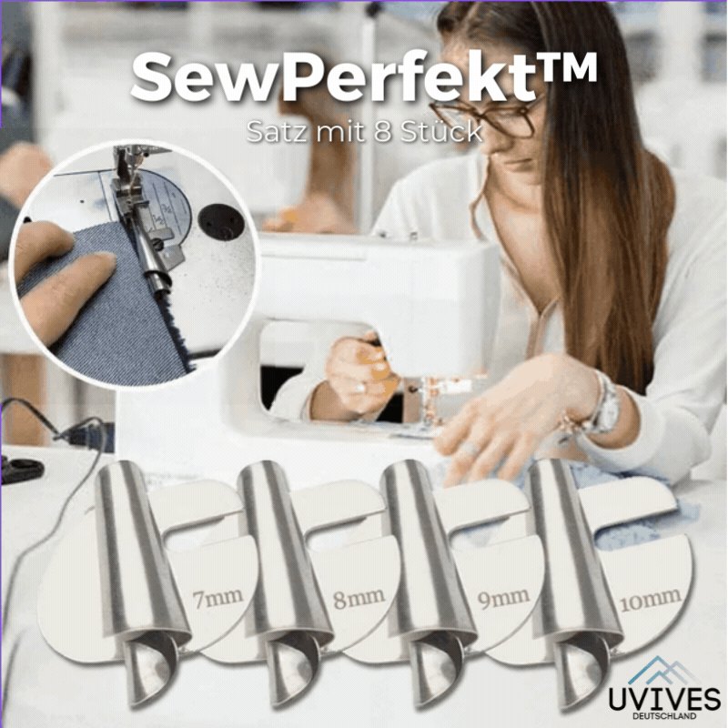 50% OFF | Set of 8 Spiral Sewing Machine Feet for Hemming