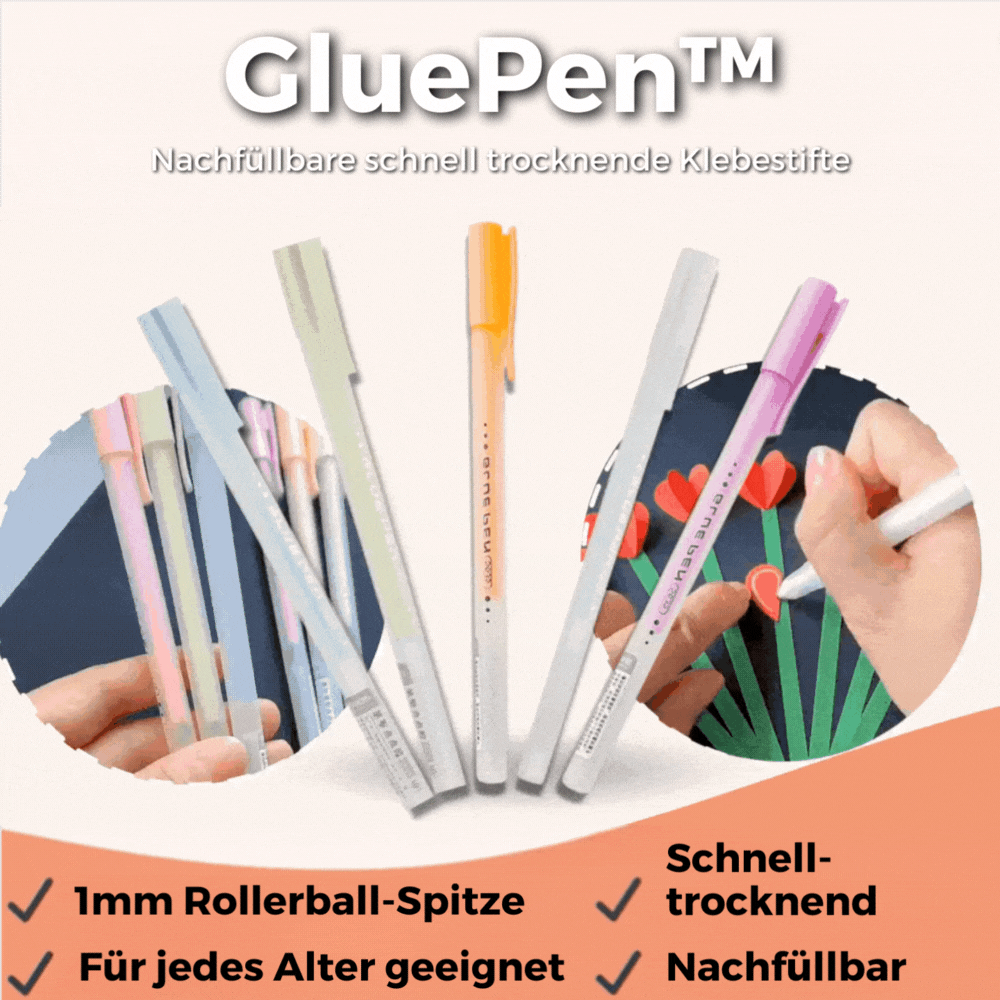 Precision Glue Pen | Refillable & Drip-Free | Ballpoint Tip for Clean Crafting | Buy 3 Get 3 Free