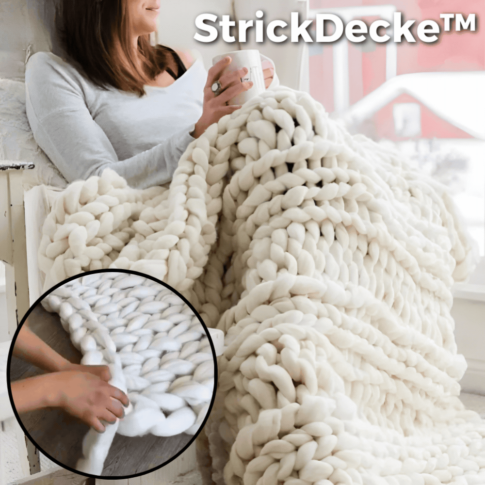 Knitting Kit for DIY Blanket | Soft, Animal-Friendly Acrylic Yarn | 50% Off