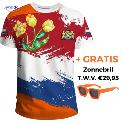 Support the Netherlands with Stylish Orange Fan T-Shirt + Free Sunglasses Worth $29.95