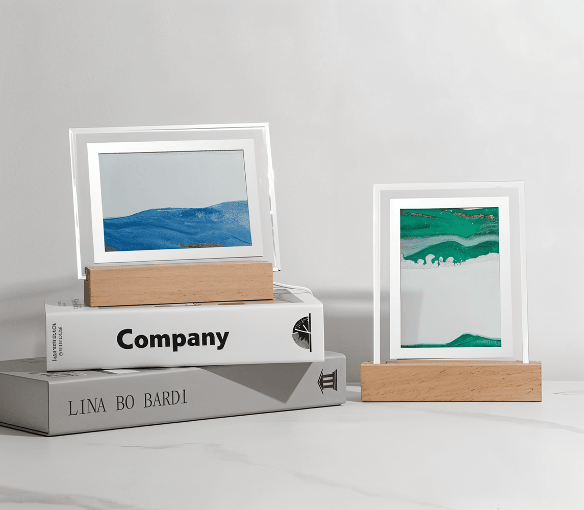 Quicksand Art Frame Lamp – Creative 3D Flow Night Light