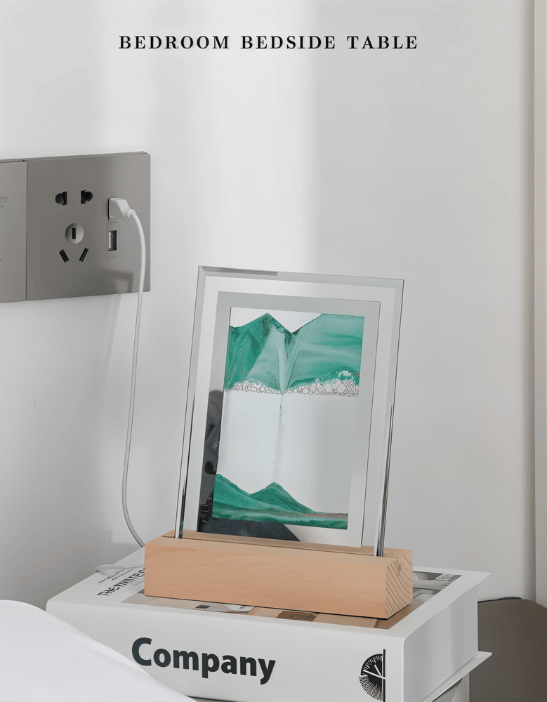 Quicksand Art Frame Lamp – Creative 3D Flow Night Light
