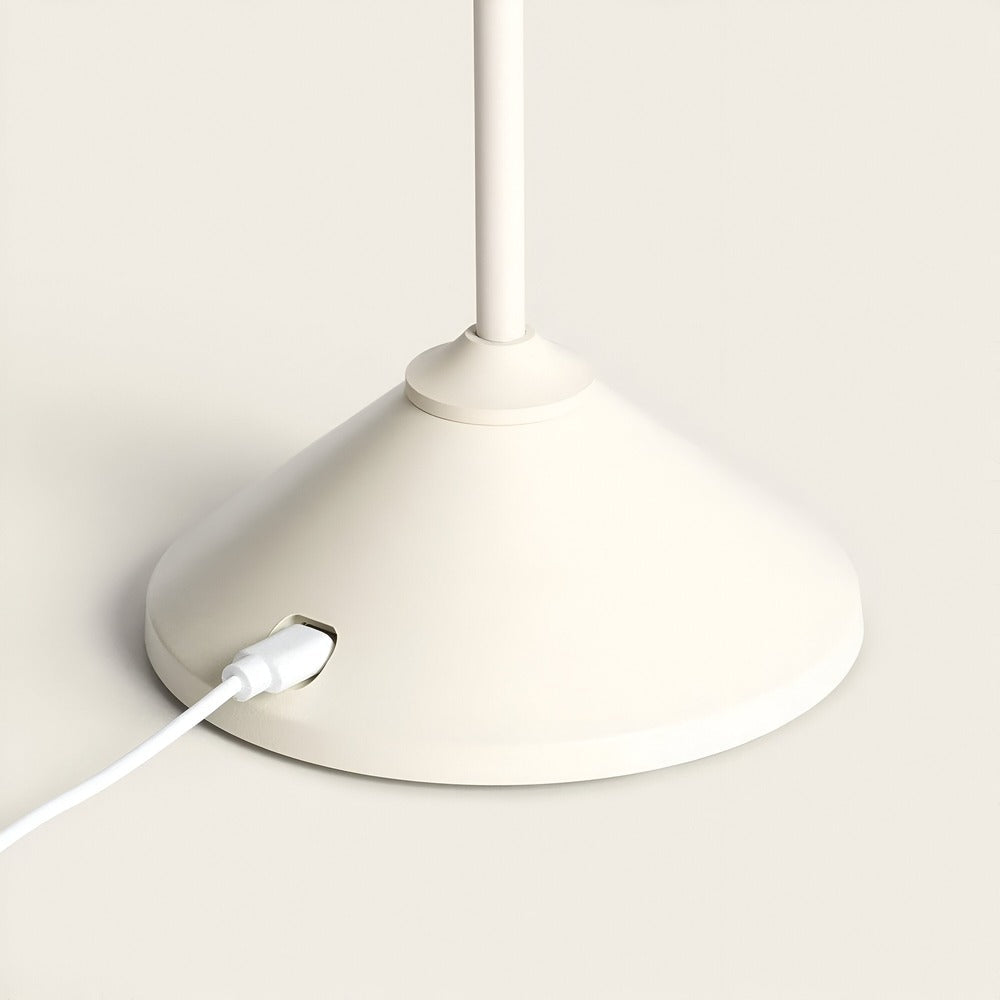 Rechargeable LED Umbrella Lamp in Aluminum with Touch Dimmer