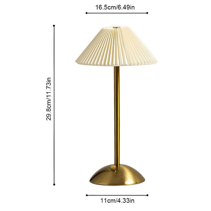 Rechargeable LED Umbrella Lamp in Aluminum with Touch Dimmer