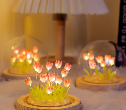 LED Table Lamp in Tulip Shape – DIY Floral Night Light