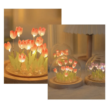 LED Table Lamp in Tulip Shape – DIY Floral Night Light