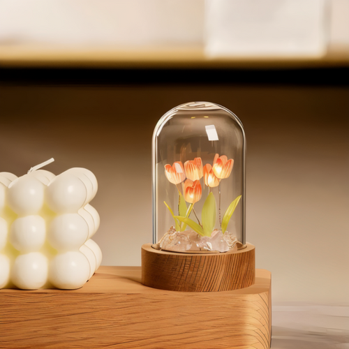 LED Table Lamp in Tulip Shape – DIY Floral Night Light