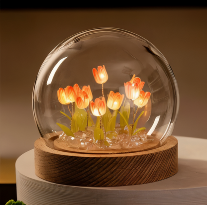LED Table Lamp in Tulip Shape – DIY Floral Night Light