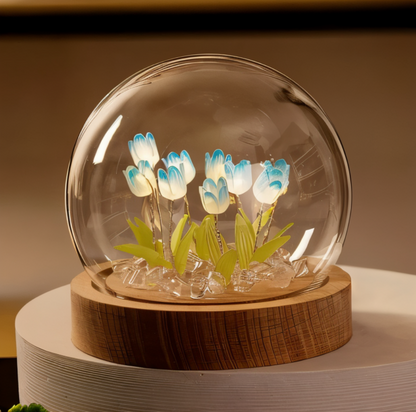 LED Table Lamp in Tulip Shape – DIY Floral Night Light