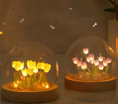 LED Table Lamp in Tulip Shape – DIY Floral Night Light