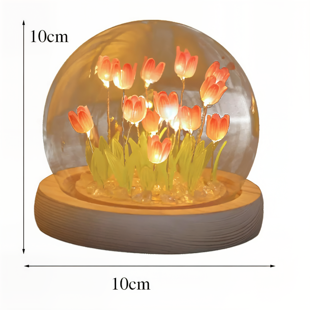 LED Table Lamp in Tulip Shape – DIY Floral Night Light