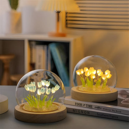 LED Table Lamp in Tulip Shape – DIY Floral Night Light