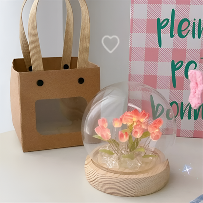 LED Table Lamp in Tulip Shape – DIY Floral Night Light