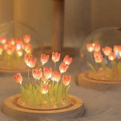 LED Table Lamp in Tulip Shape – DIY Floral Night Light