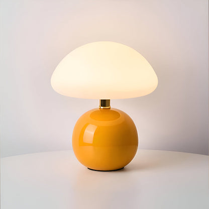 Mushroom LED Table Lamp with Adjustable 3-Color Mood Lighting for Contemporary Spaces