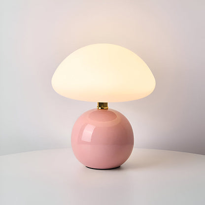 Mushroom LED Table Lamp with Adjustable 3-Color Mood Lighting for Contemporary Spaces