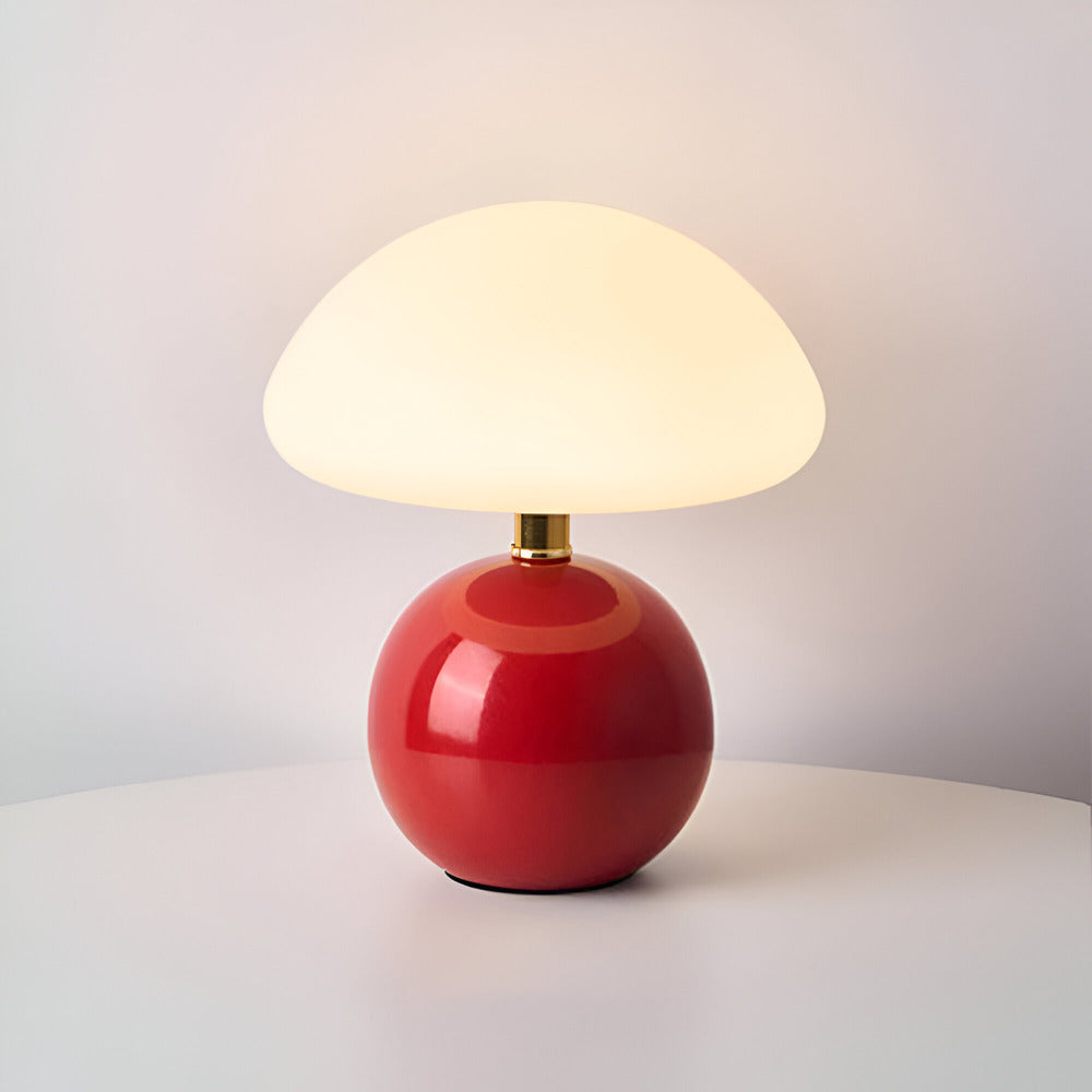 Mushroom LED Table Lamp with Adjustable 3-Color Mood Lighting for Contemporary Spaces