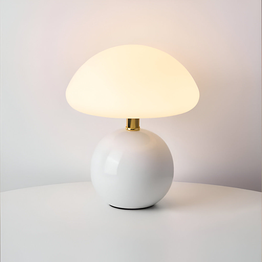 Mushroom LED Table Lamp with Adjustable 3-Color Mood Lighting for Contemporary Spaces