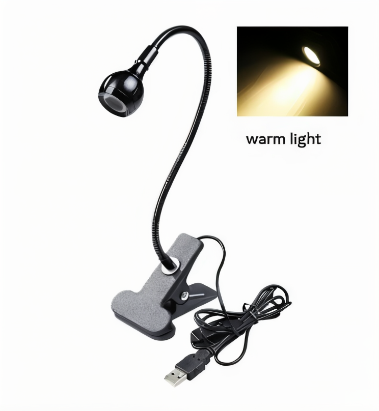 Flexible USB Desk Lamp with 360° Rotation for Reading and Studying