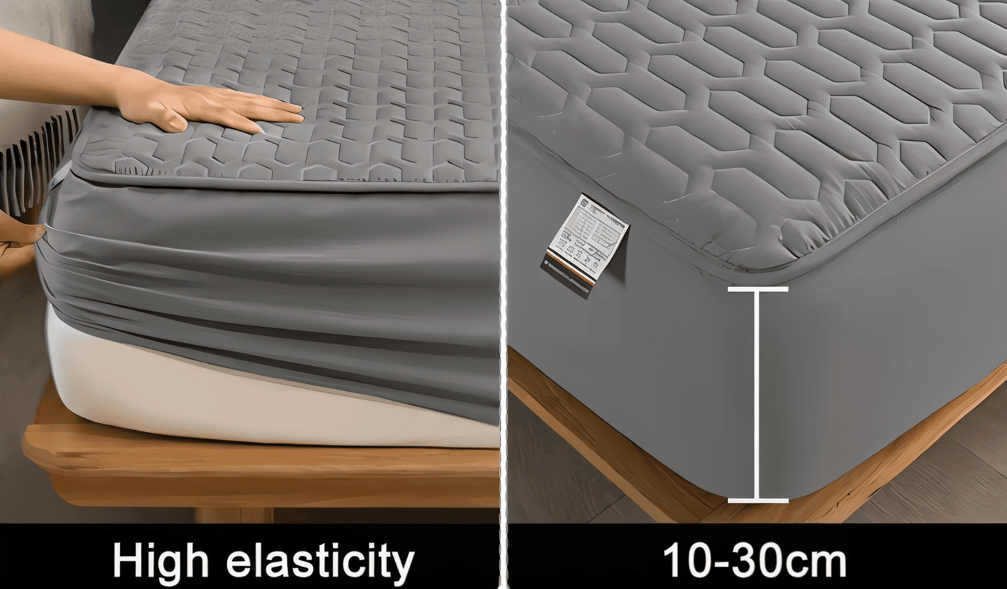 Flexible Mattress Protector – Waterproof, Washable, Breathable with Stretch Fit