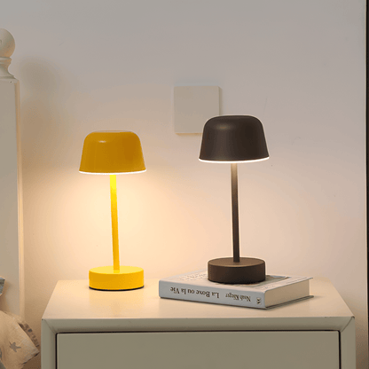 Wireless USB Rechargeable Table Lamp with Colorful Retro Design