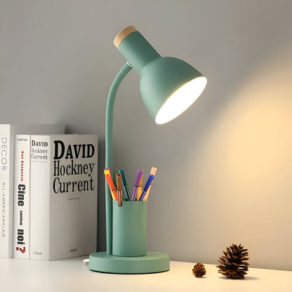 Desk Lamp with LED Lighting and Pen Holder – Eye-Caring Table Light