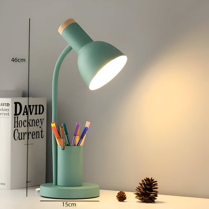 Desk Lamp with LED Lighting and Pen Holder – Eye-Caring Table Light