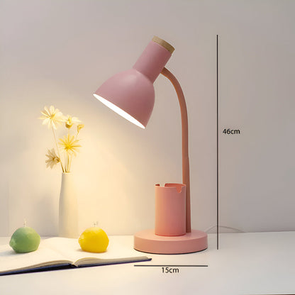 Desk Lamp with LED Lighting and Pen Holder – Eye-Caring Table Light