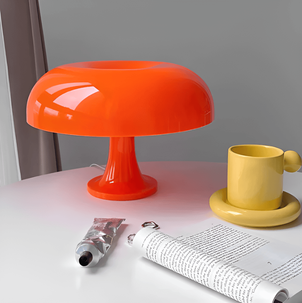 Retro Mushroom-Shaped LED Desk Lamp – Vintage Sunrise Illumination