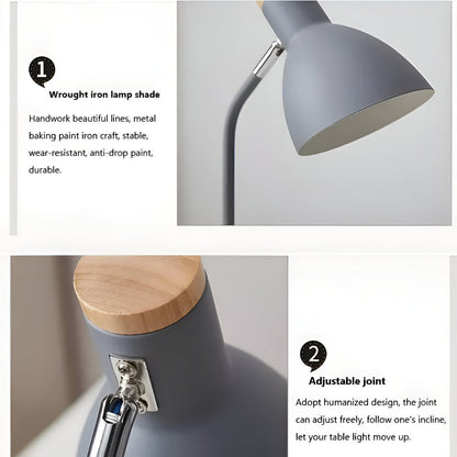 Adjustable LED Desk Lamp with Nordic Design – Comfortable Light for Reading & Living Areas