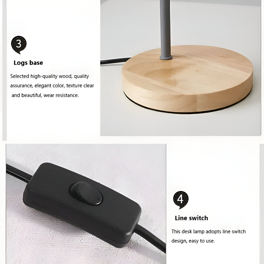 Adjustable LED Desk Lamp with Nordic Design – Comfortable Light for Reading & Living Areas