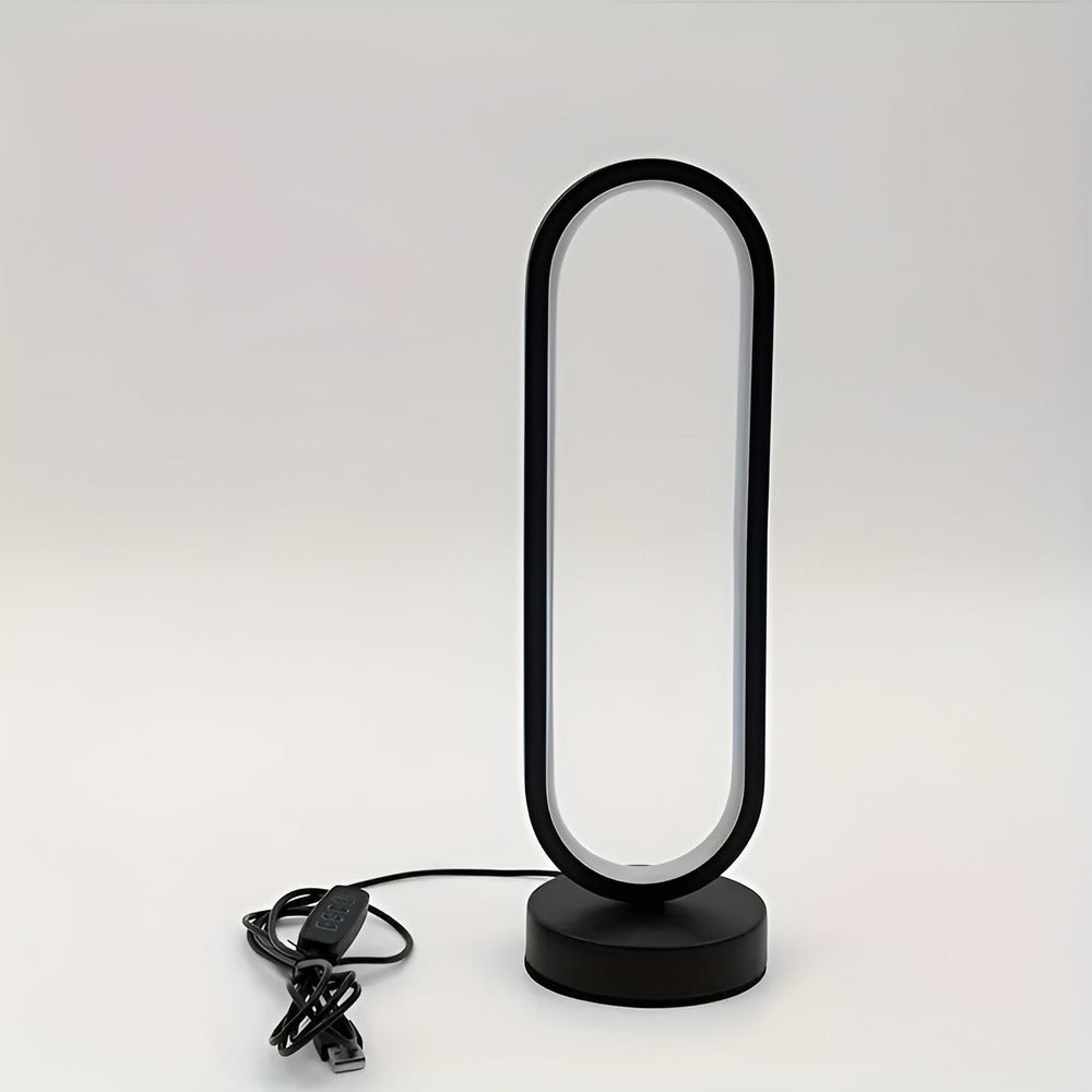 Dimmable LED Light Table Lamp – Flicker-Free Oval Design