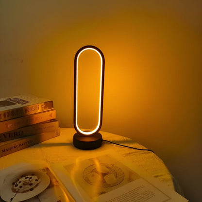 Dimmable LED Light Table Lamp – Flicker-Free Oval Design