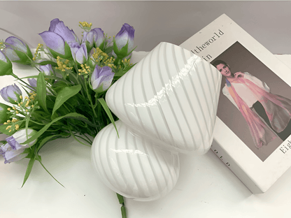 Handblown Table Lamp with Striped Design – Glow Effect