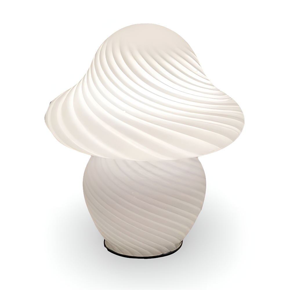 Modern Table Lamp with Mushroom Design – Warm LED Light for Home