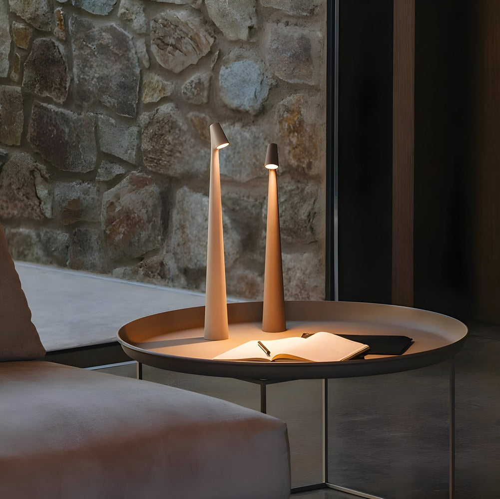 Modern Dimmable Table Lamp with Wireless LED Lighting