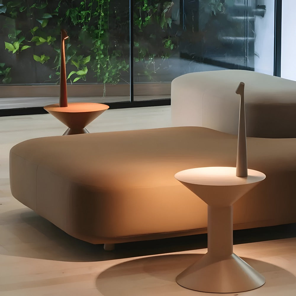 Modern Dimmable Table Lamp with Wireless LED Lighting