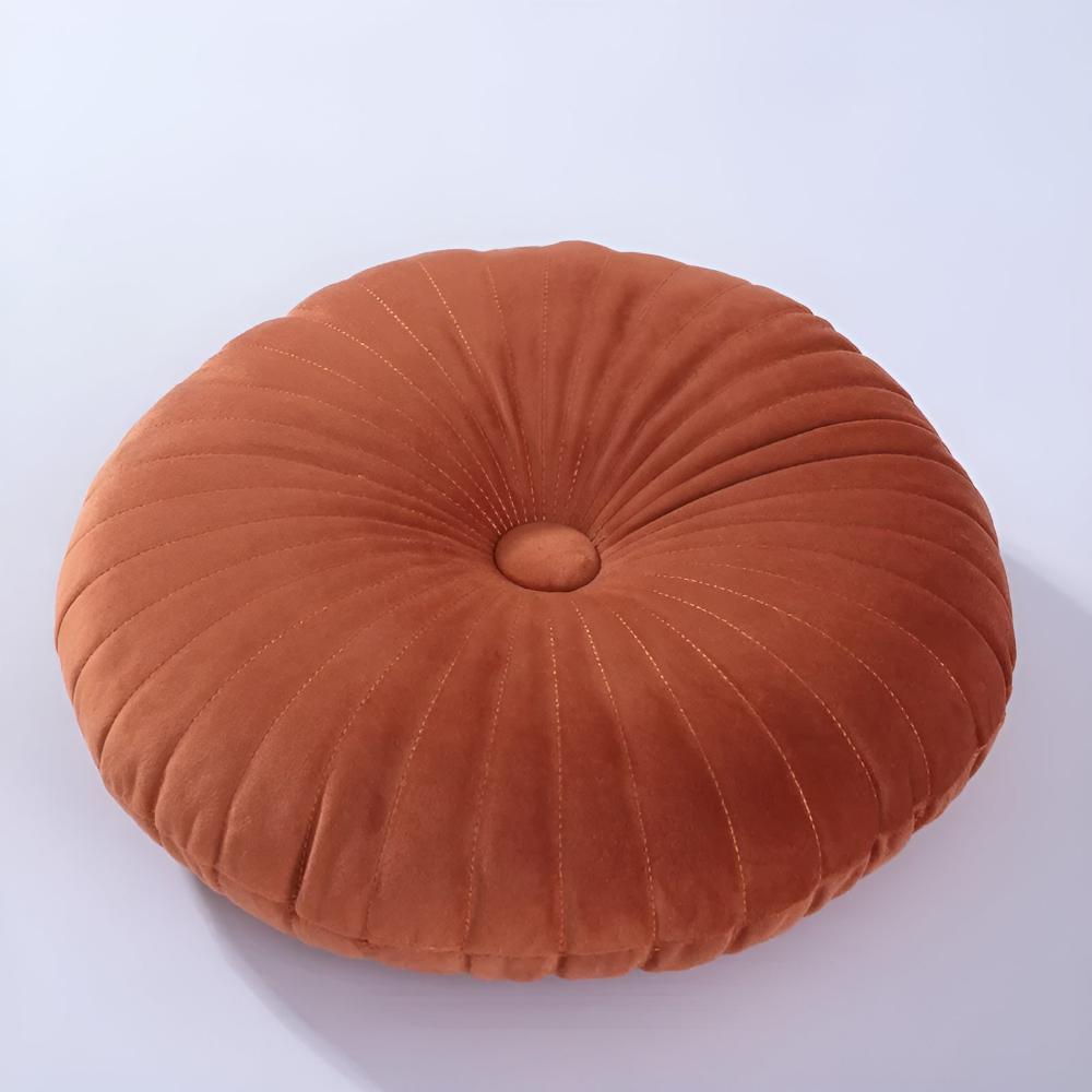Whimsical Pumpkin-Shaped Cozy Cushion