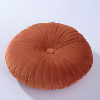 Whimsical Pumpkin-Shaped Cozy Cushion