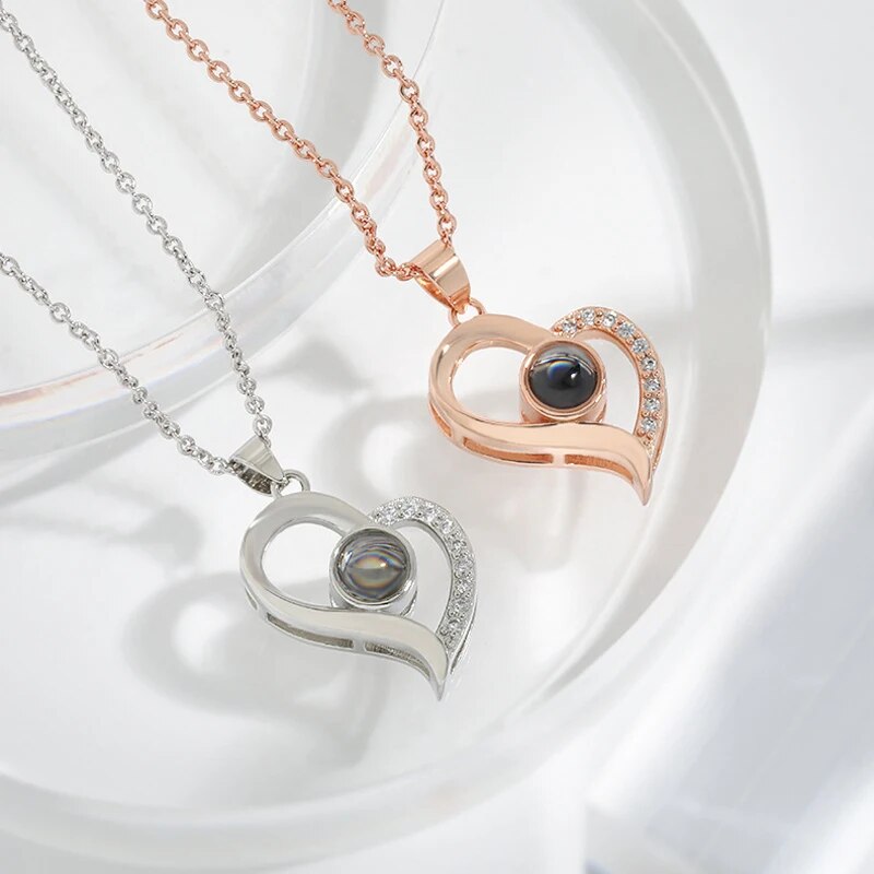 Roman Necklace | Eternal Rose and Heart Pendant | Luxurious Gift Set
