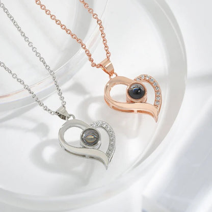 Roman Necklace | Eternal Rose and Heart Pendant | Luxurious Gift Set