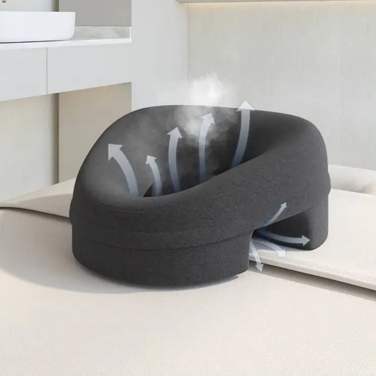 Massage Cushion for Relaxation of Neck, Back, and Facial Areas