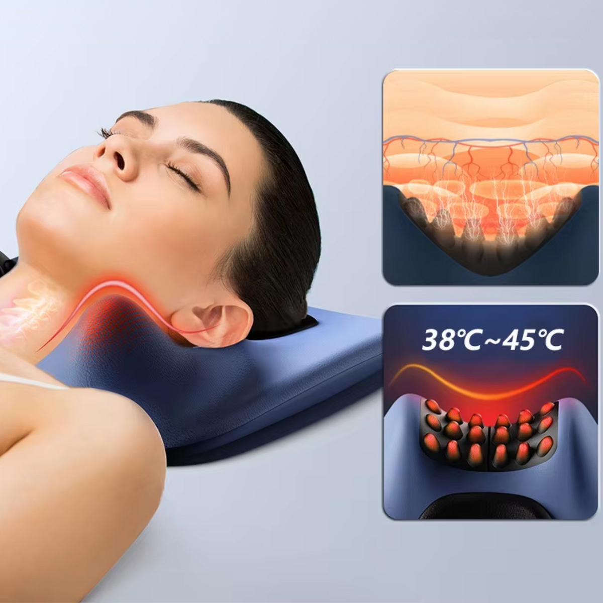 Neck Support Pillow for Restful Sleep and Spine Wellness