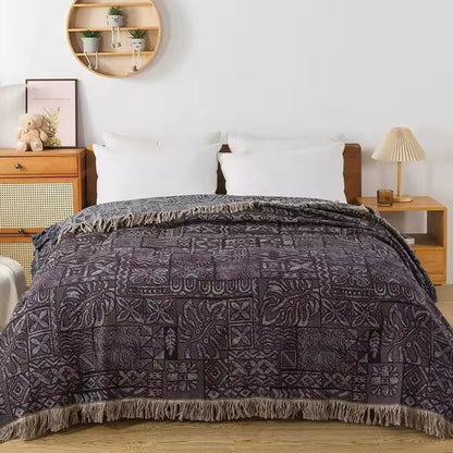 Elegant Cotton Throw Blanket for Cozy Living