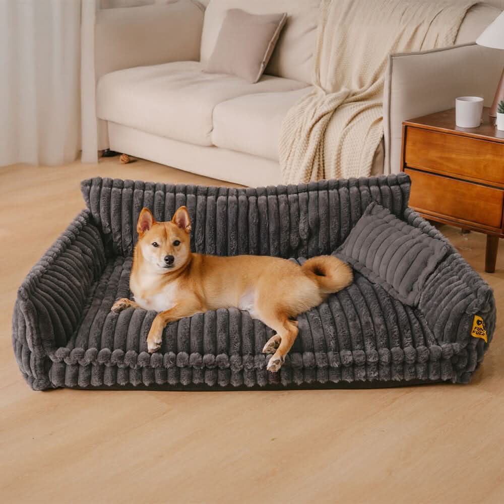 Orthopedic Dog Bed with Neck Support – Removable Cover and Durable Design