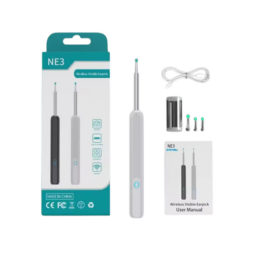LED Screen Rechargeable Ear Cleaning Otoscope for Accurate Inspection