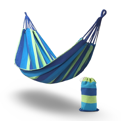 Relaxation Haven | Breathable Cotton Hammock with Carry Bag