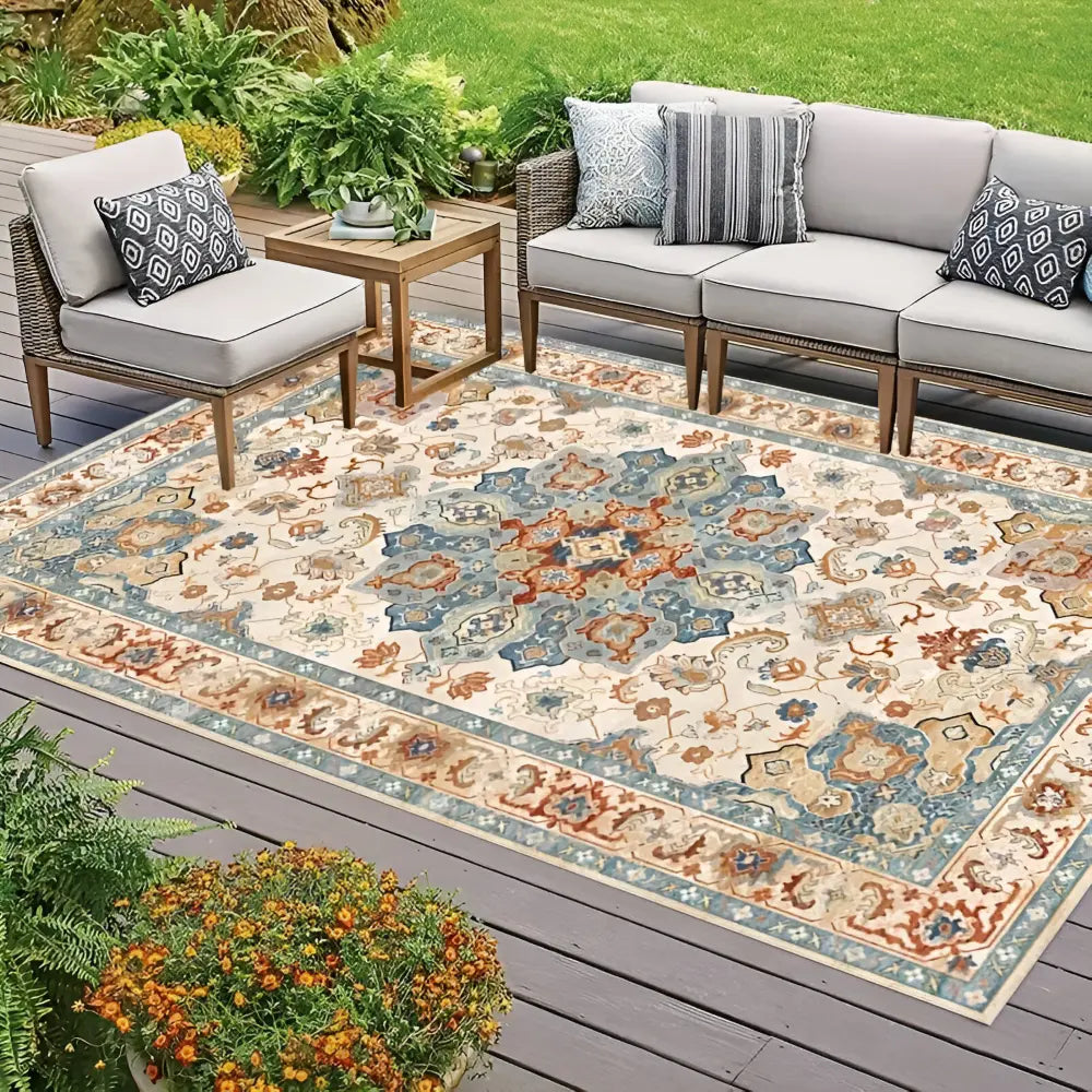 Luxurious Outdoor Rug | Non-Slip PVC Backing | Nordic Design