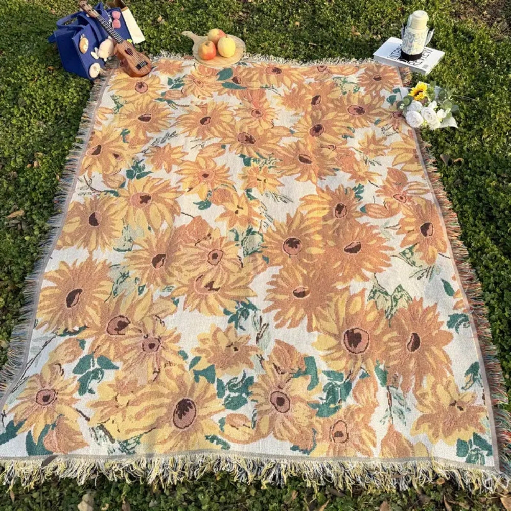 Vibrant Blossom Outdoor Leisure Mat