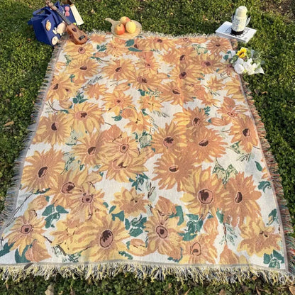 Vibrant Blossom Outdoor Leisure Mat